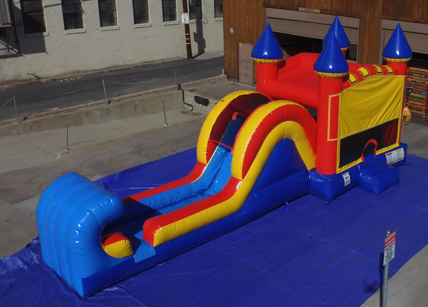 Colorful castle combo jumper